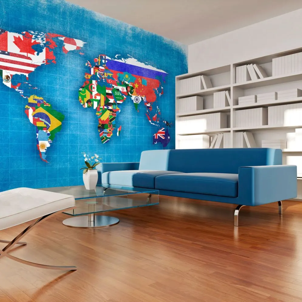 Fototapeta - Flags of countries-1