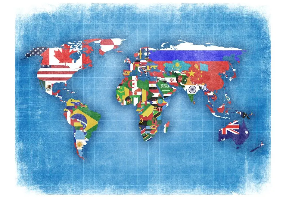 Fototapeta - Flags of countries-2