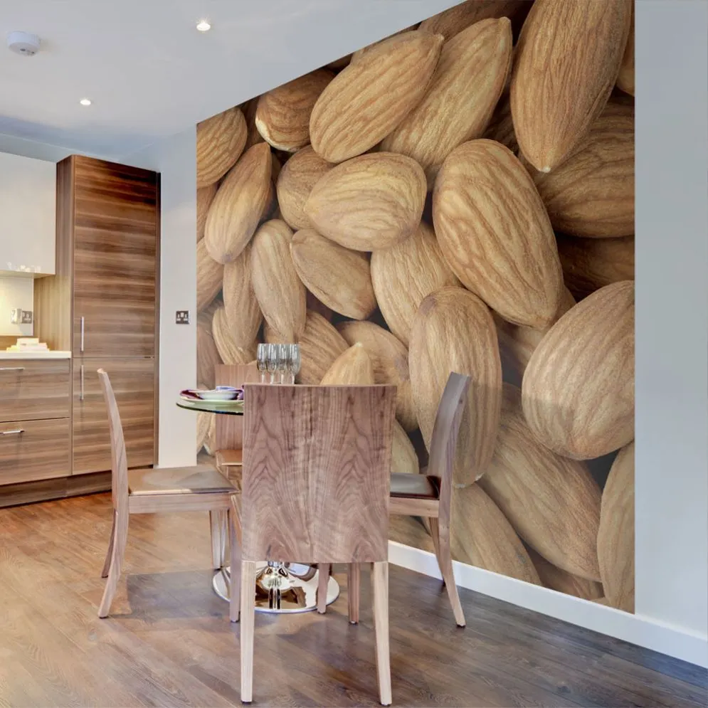 Fototapeta - Tasty almonds-1