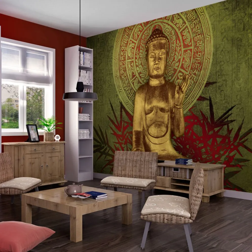 Fototapeta - Złoty Budda-1