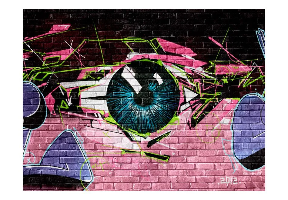 Fototapeta - oko (graffiti)-2