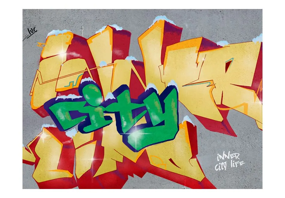 Fototapeta - Inner city life-2