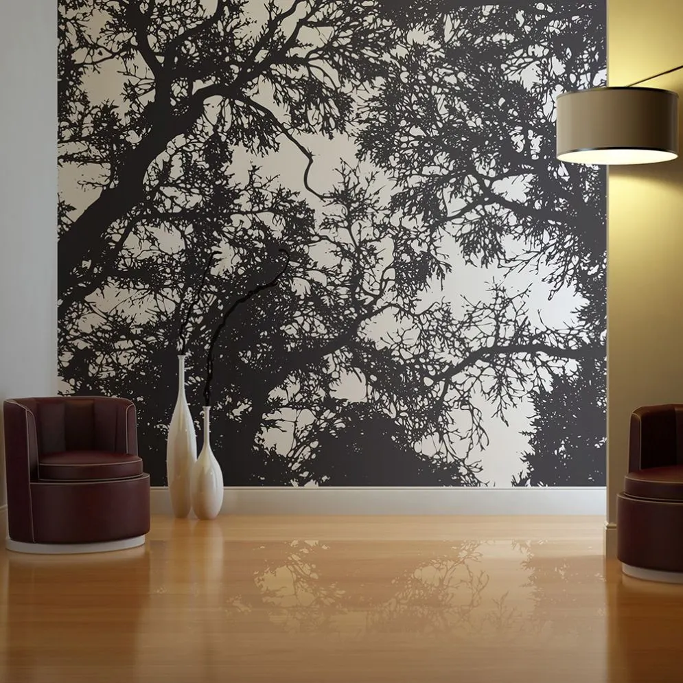 Fototapeta - Bleak forest-1