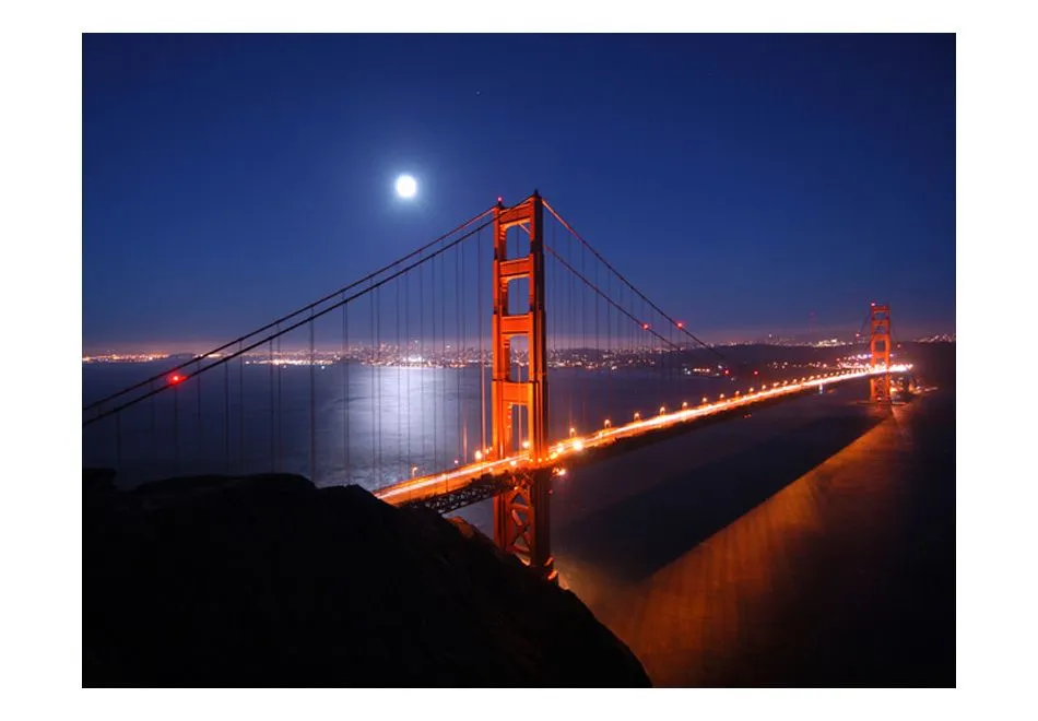 Fototapeta - Most Golden Gate nocą-2
