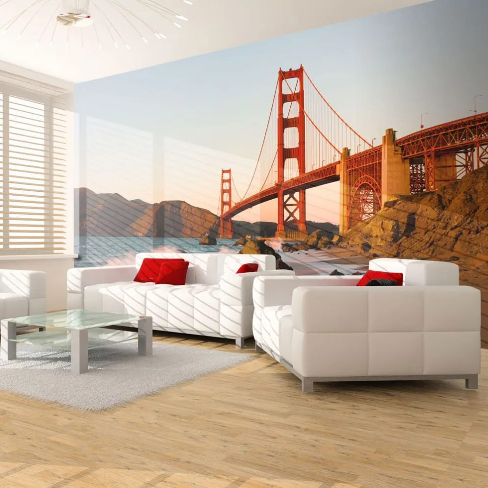 Fototapeta - Most Golden Gate - zachód słońca