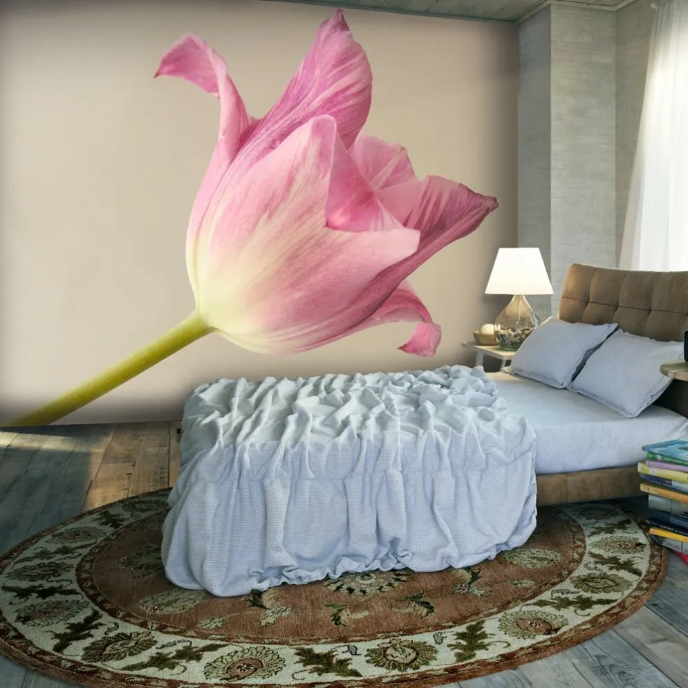 Fototapeta - Pink tulip-1