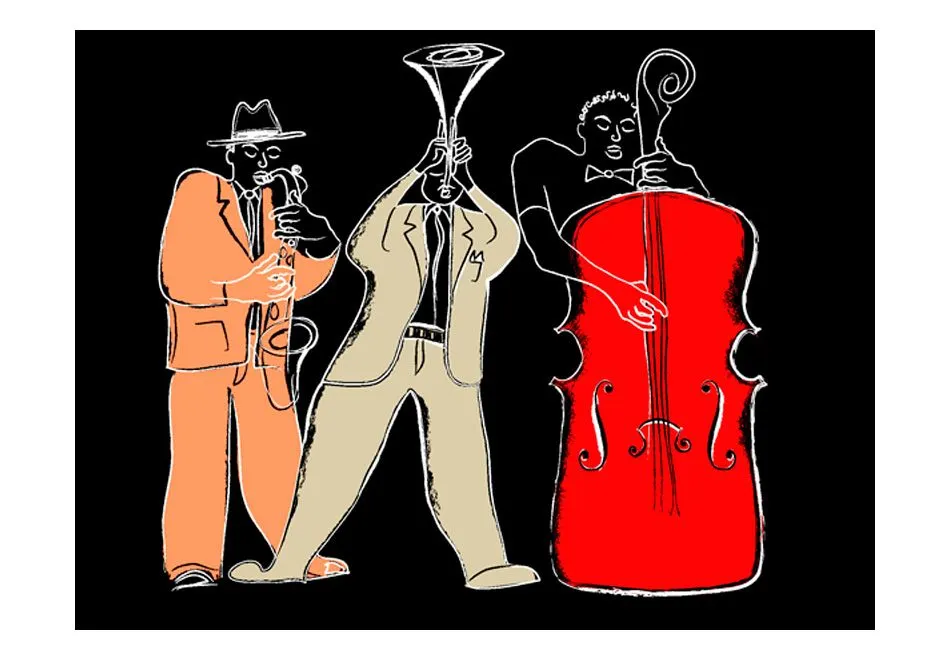 Fototapeta - instrumenty muzyczne (jazz)-2