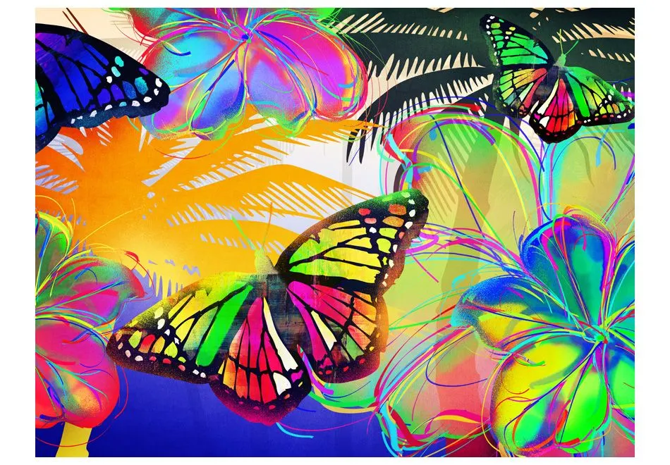 Fototapeta - Butterflies in the stomach-2
