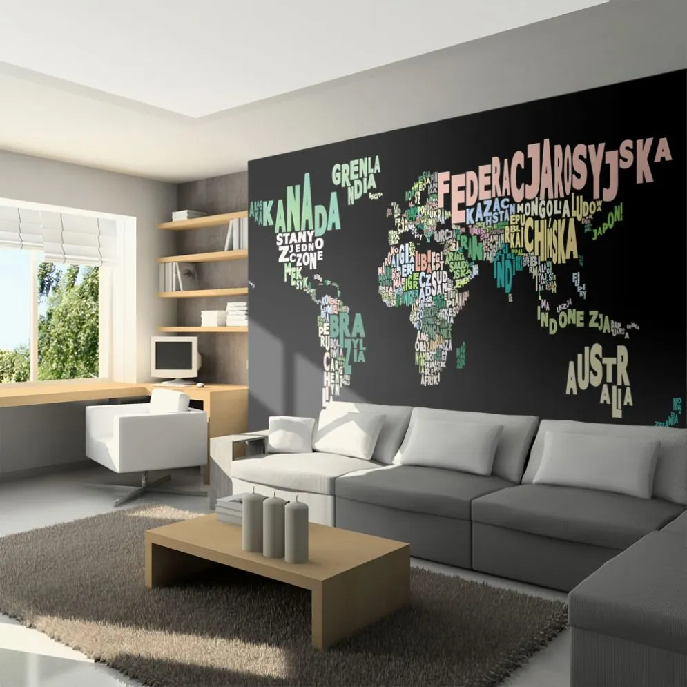 Fototapeta - geografia  po polsku-1