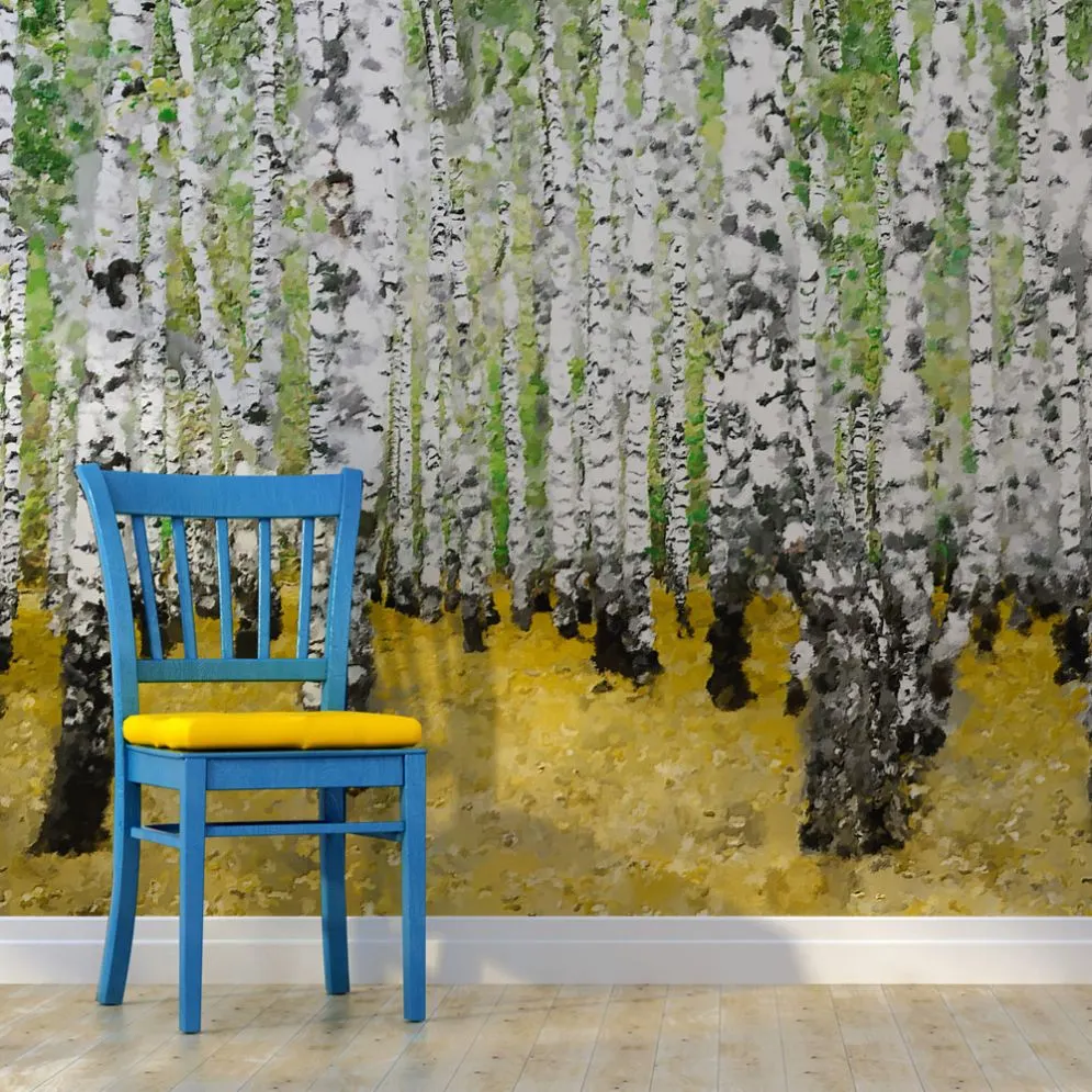 Fototapeta - W brzozowym gaju...-1