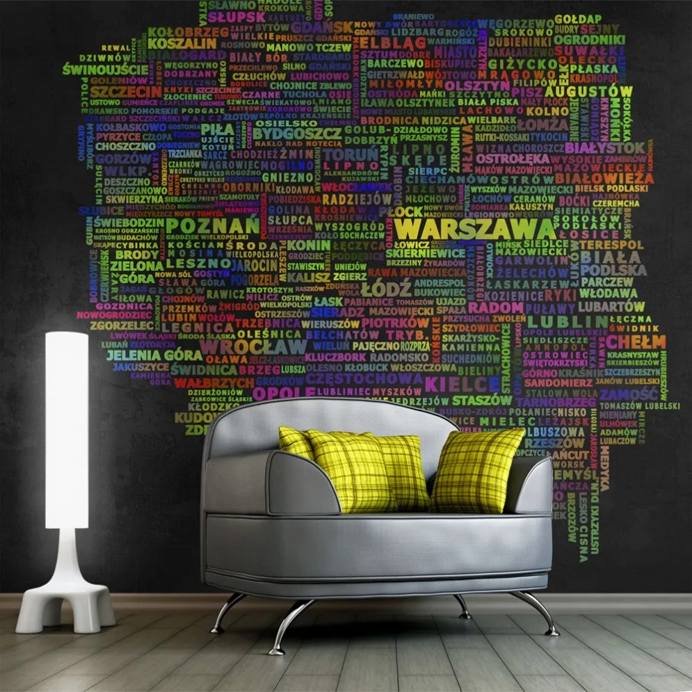 Fototapeta - Mapa Polski-1