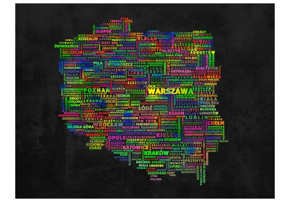 Fototapeta - Mapa Polski-2