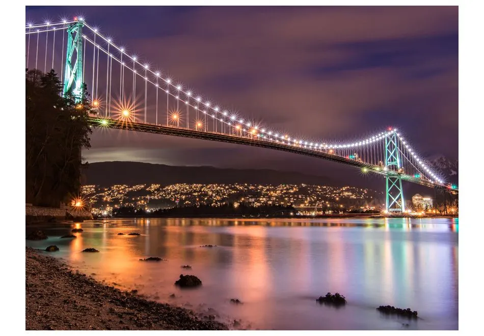 Fototapeta - Lions Gate Bridge - Vancouver (Kanada)-2