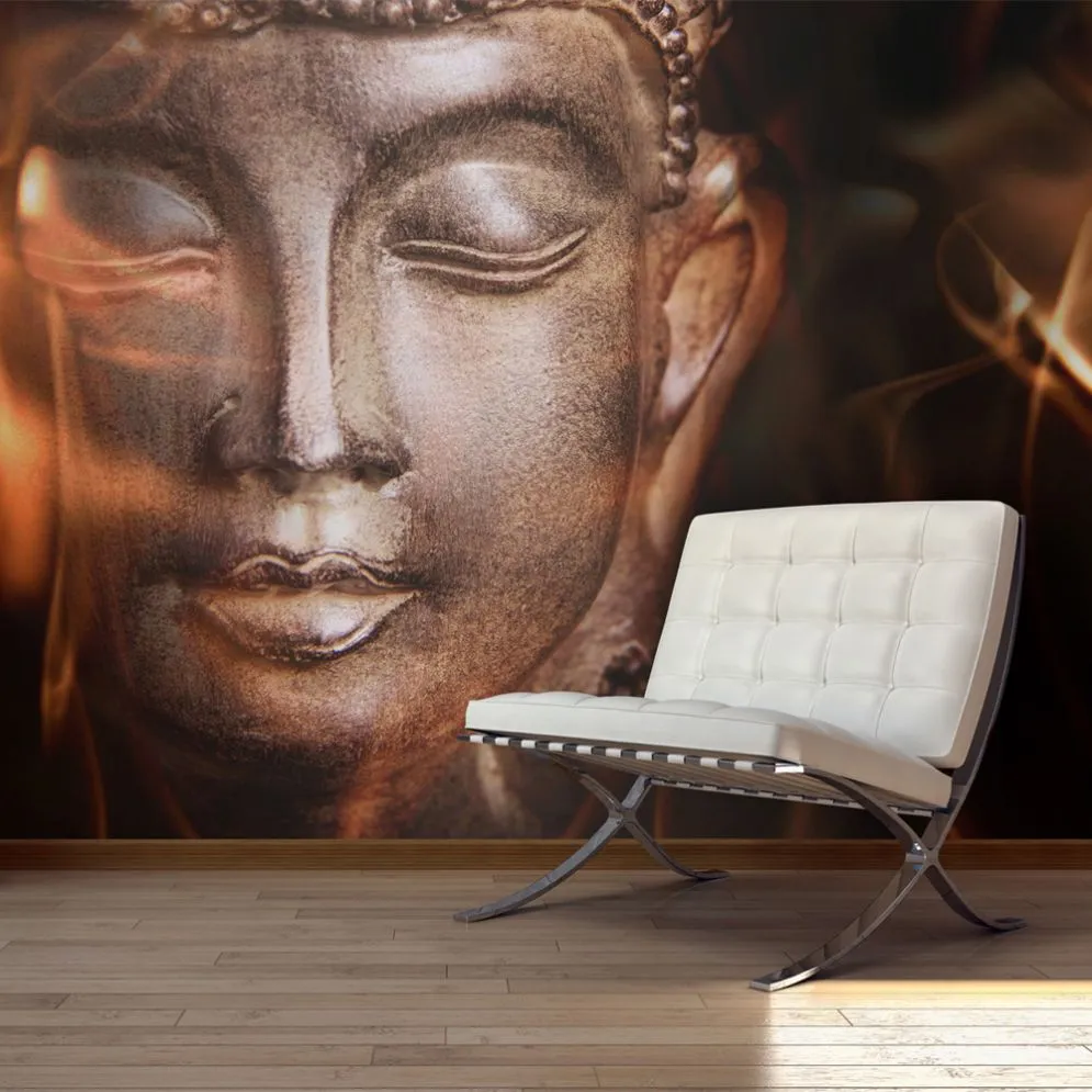 Fototapeta - Buddha. Fire of meditation.-1