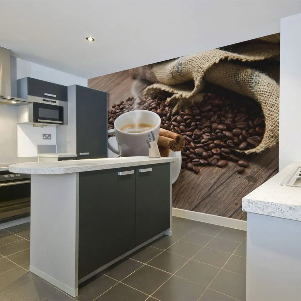 Fototapeta - Star anise coffee-1
