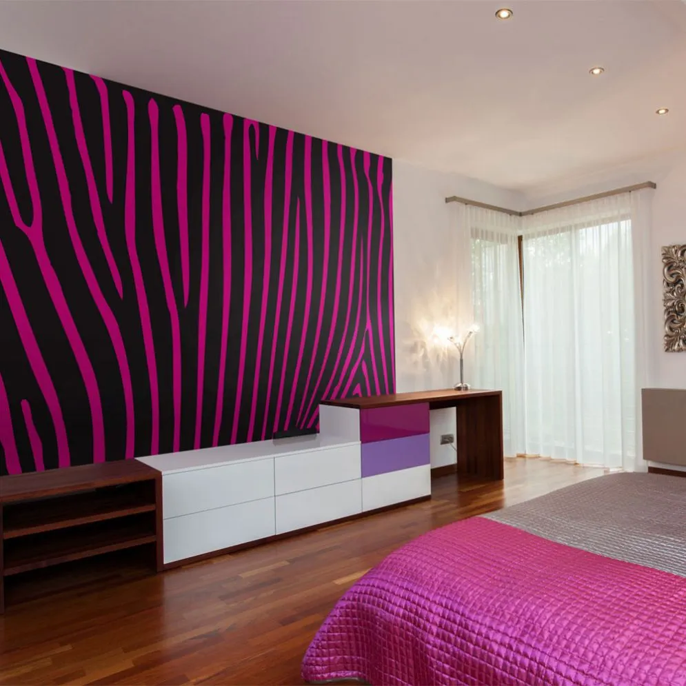 Fototapeta - Zebra pattern (fioletowy)-1