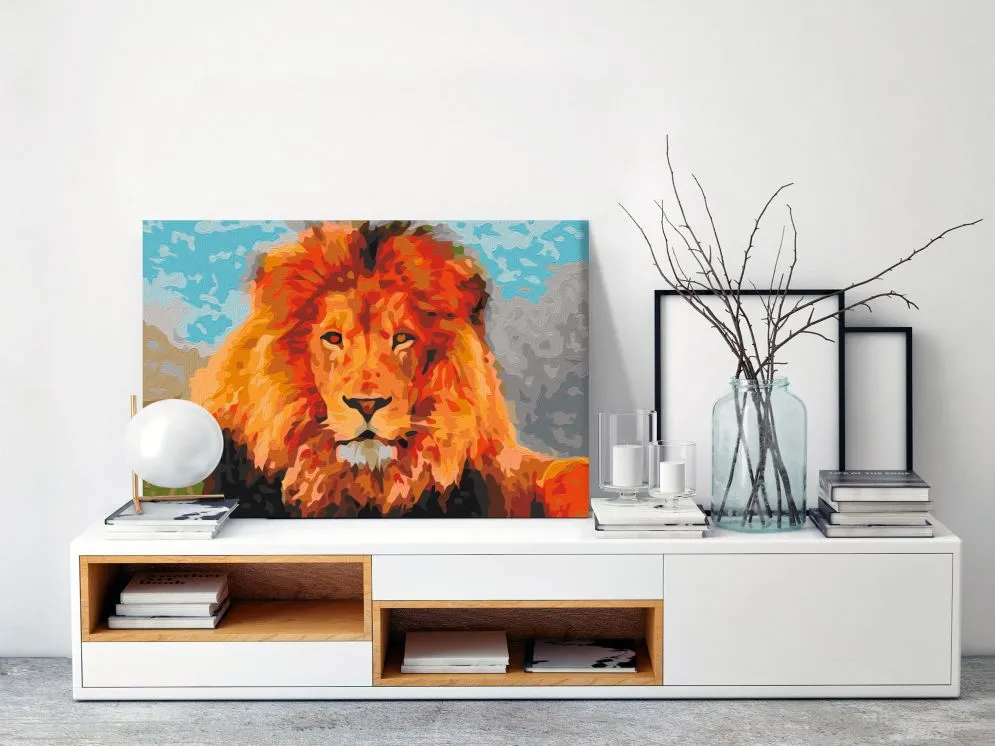 Obraz do samodzielnego malowania - Lion | MIRAT. w stylu kolekcja