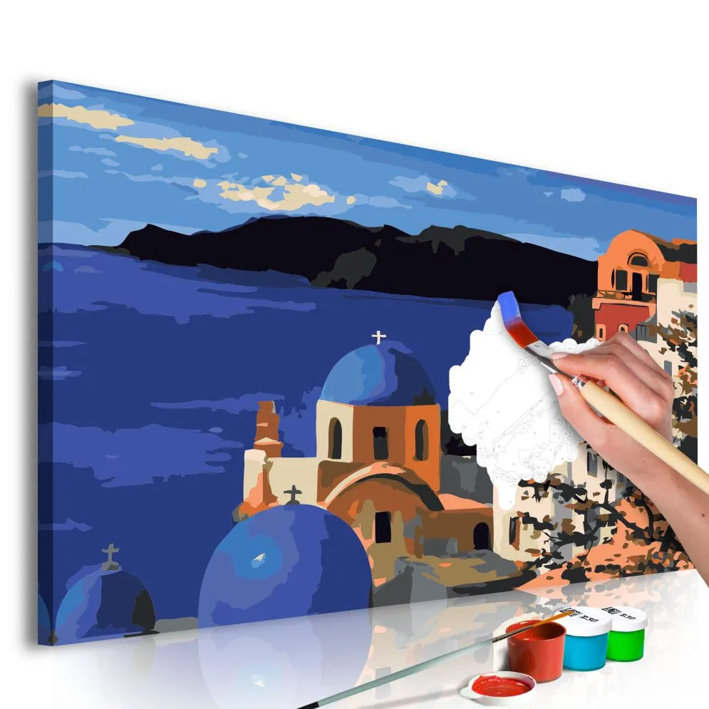 Obraz do samodzielnego malowania - Santorini | MIRAT. w stylu kolekcja