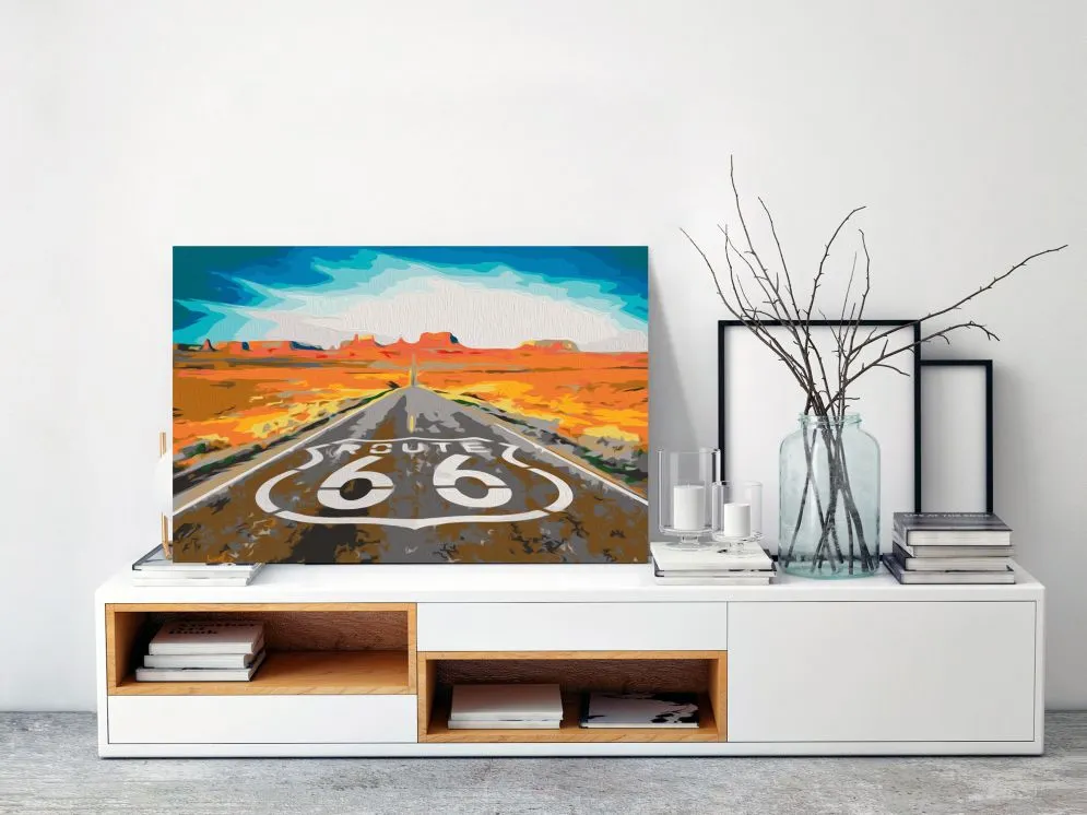 Obraz do samodzielnego malowania - Route 66 | MIRAT. w stylu  kolekcja