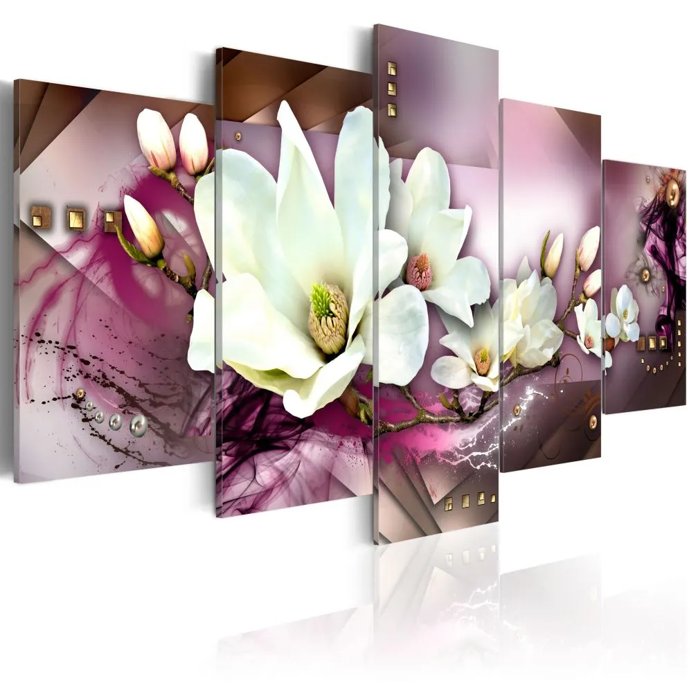 Obraz - Magnetyczna abstrakcja z orchideą-1