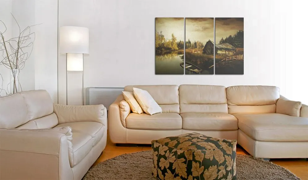 Obraz - Idyllic village - triptych-2