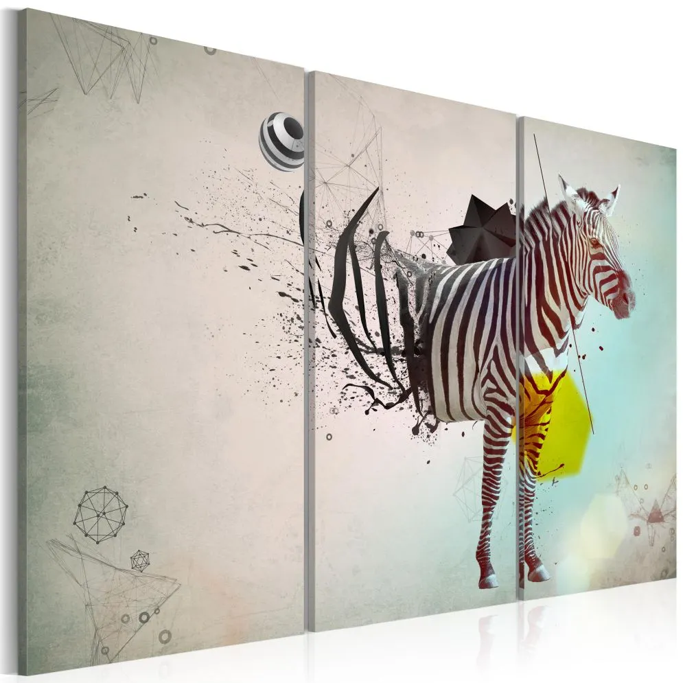 Obraz - zebra - abstrakcja-1