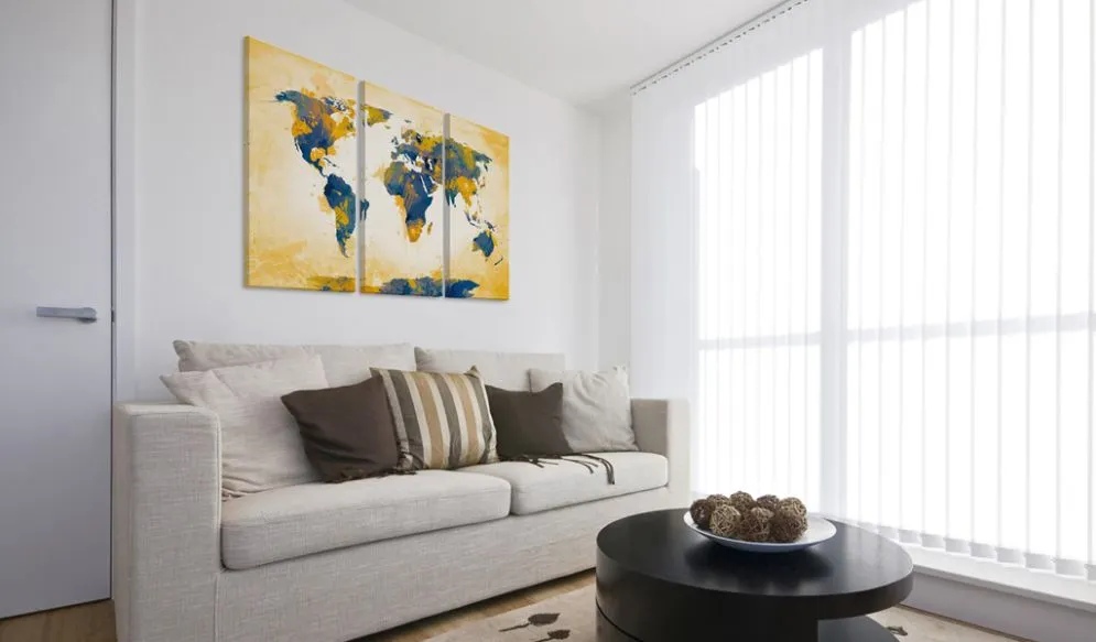 Obraz - Four corners of the World - triptych-2