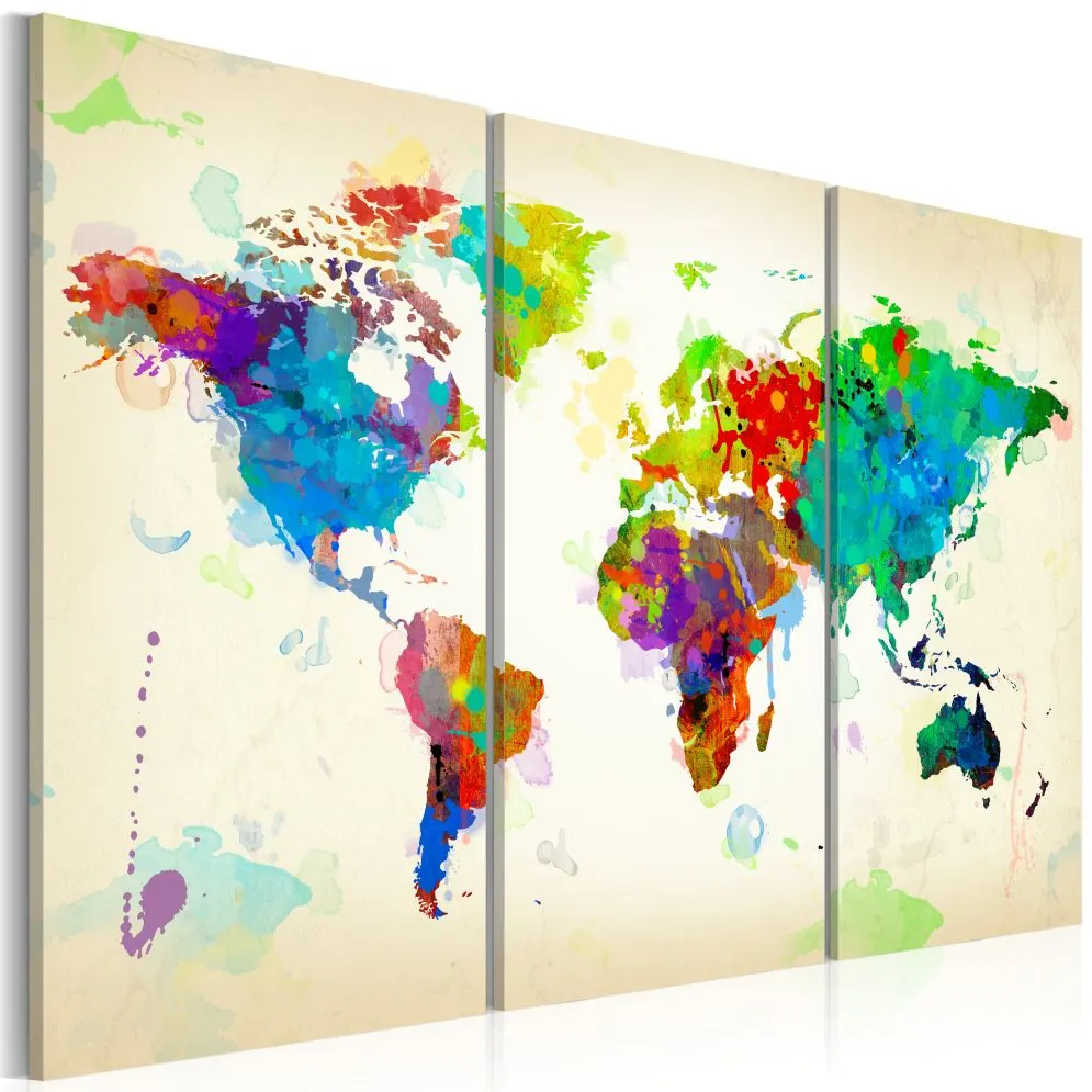 Obraz - All colors of the World - triptych-1