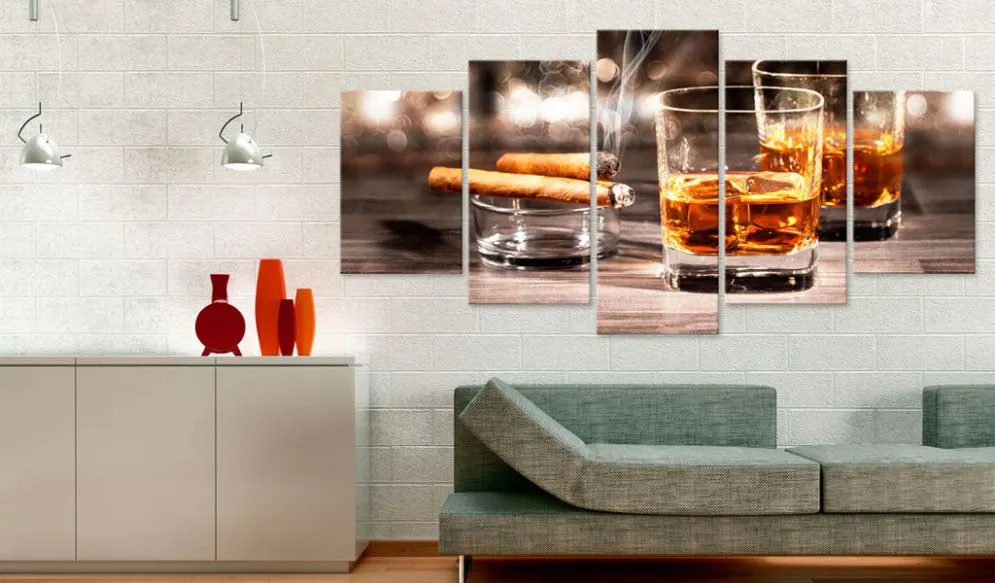 Obraz - Cygaro i whisky-2