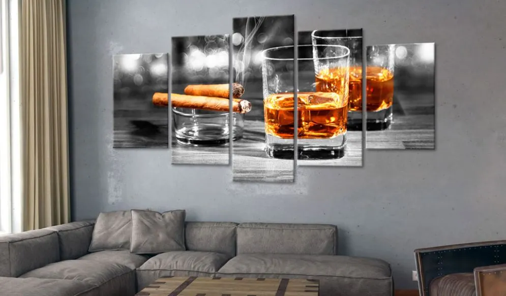 Obraz - Cygara i whisky-2