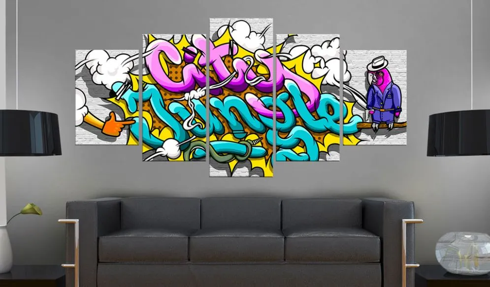 Obraz - Graffiti miejska dżungla-2