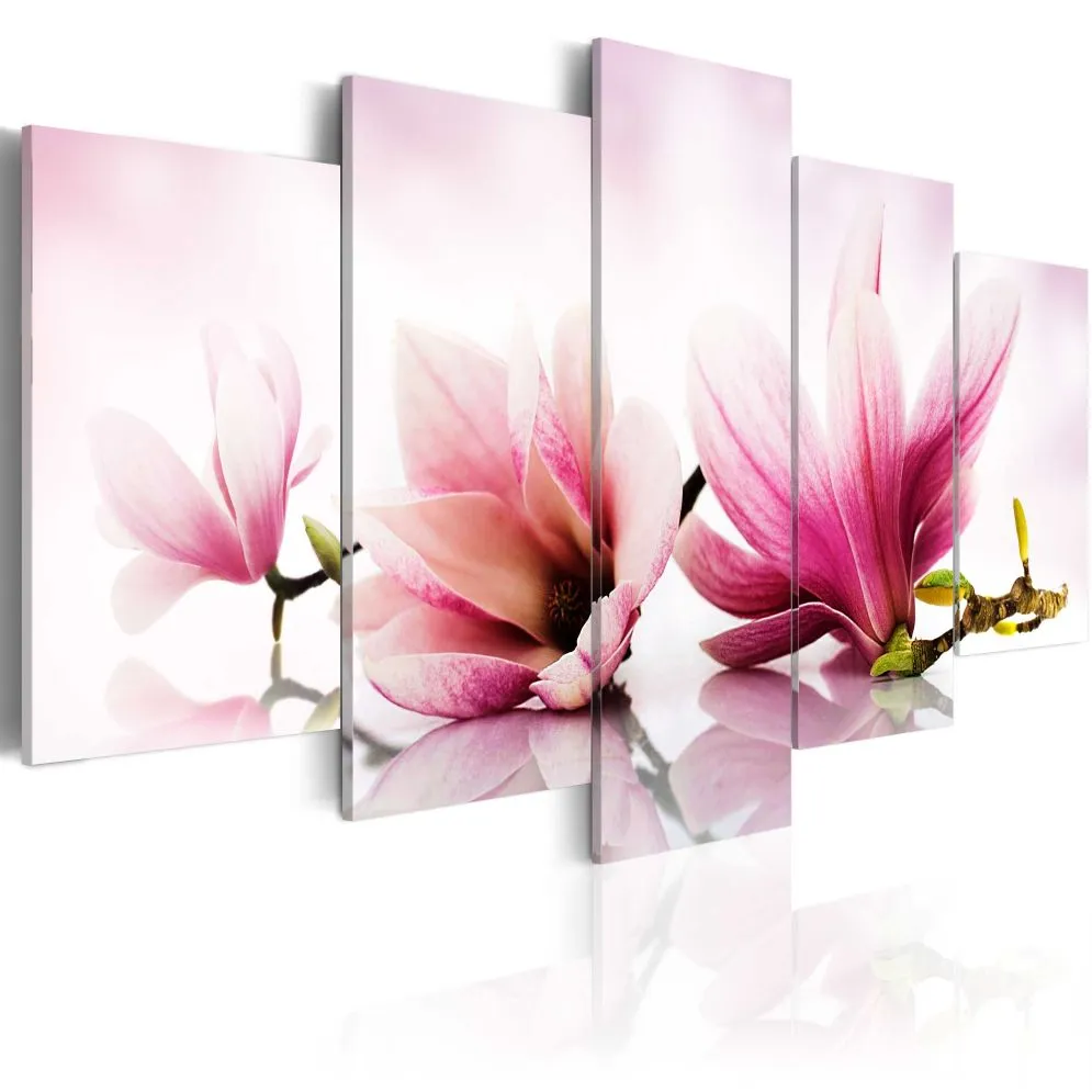 Obraz - Magnolie różowe kwiaty-1
