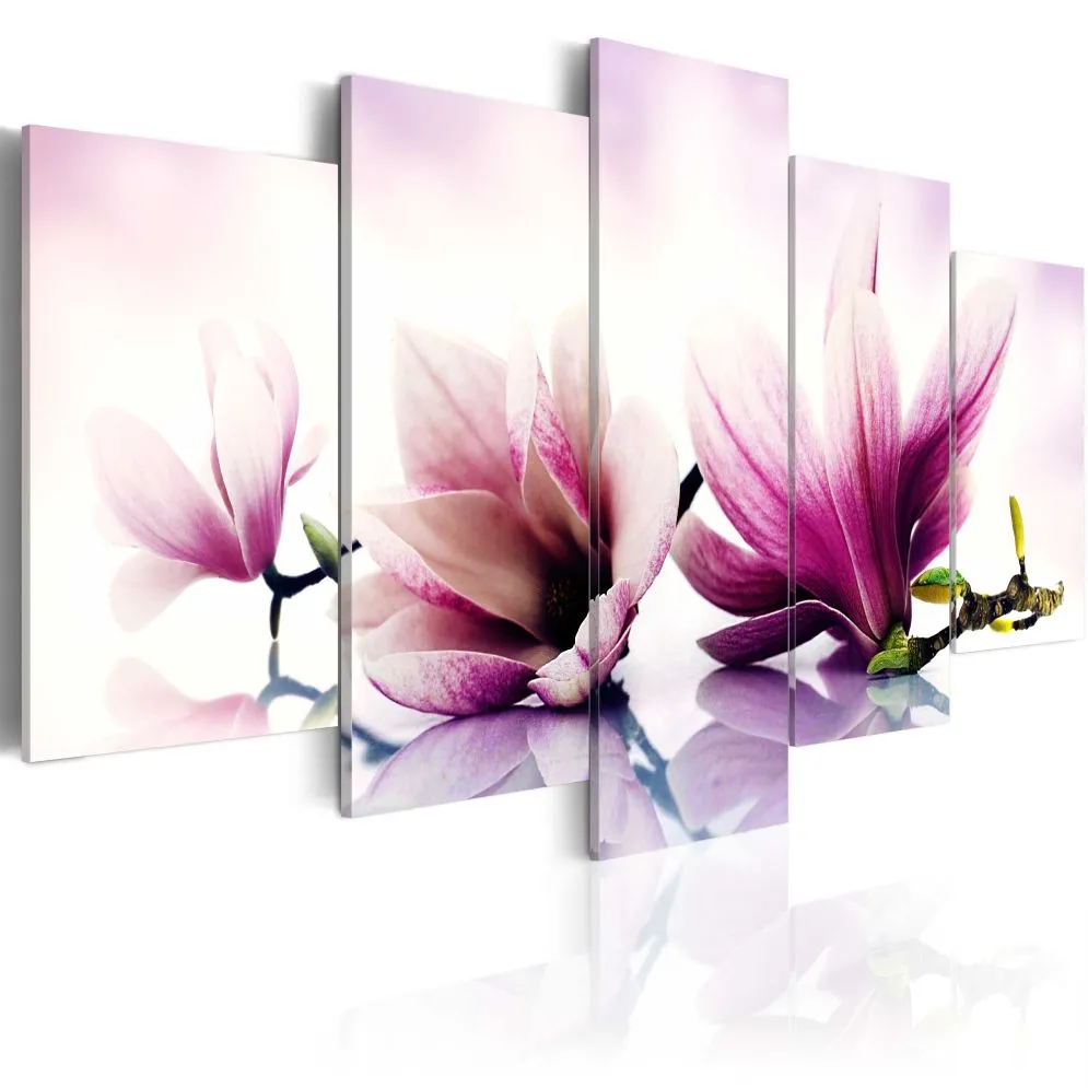 Obraz - Różowe kwiaty magnolie-1