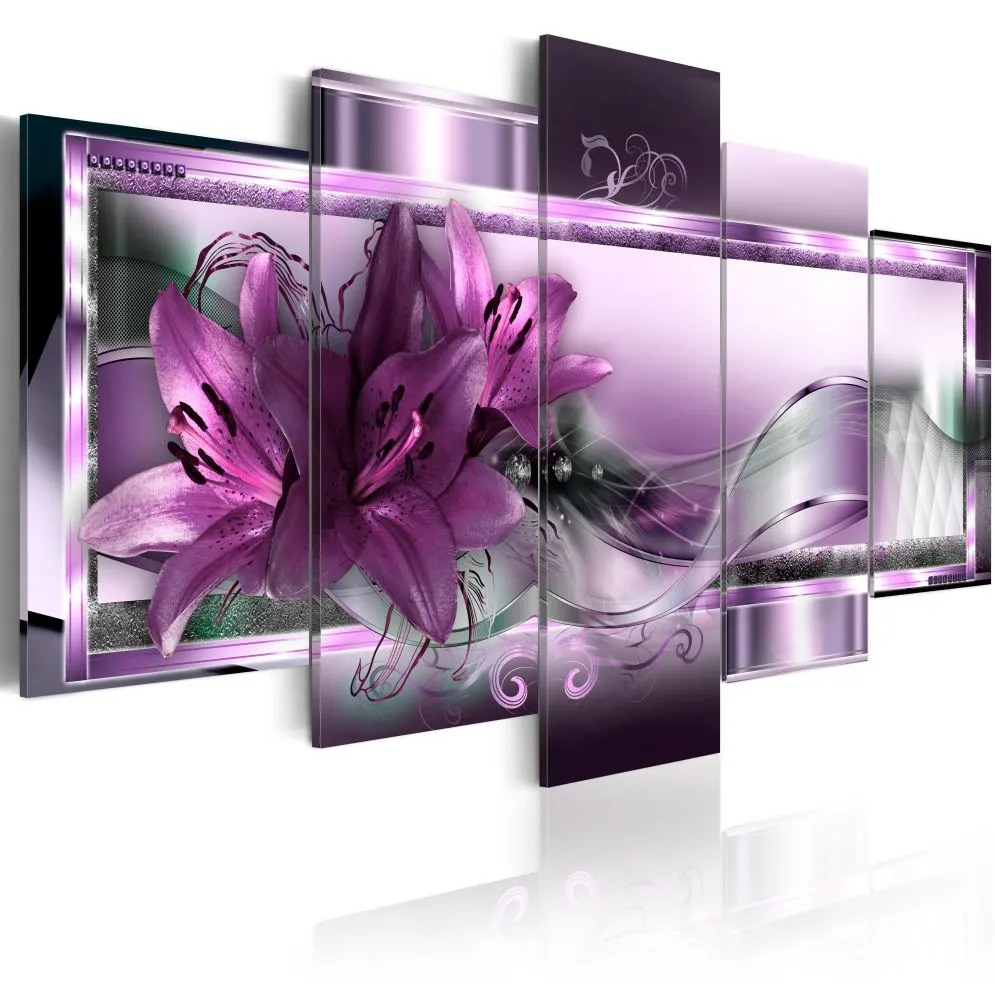 Obraz - Purpurowe lilie-1