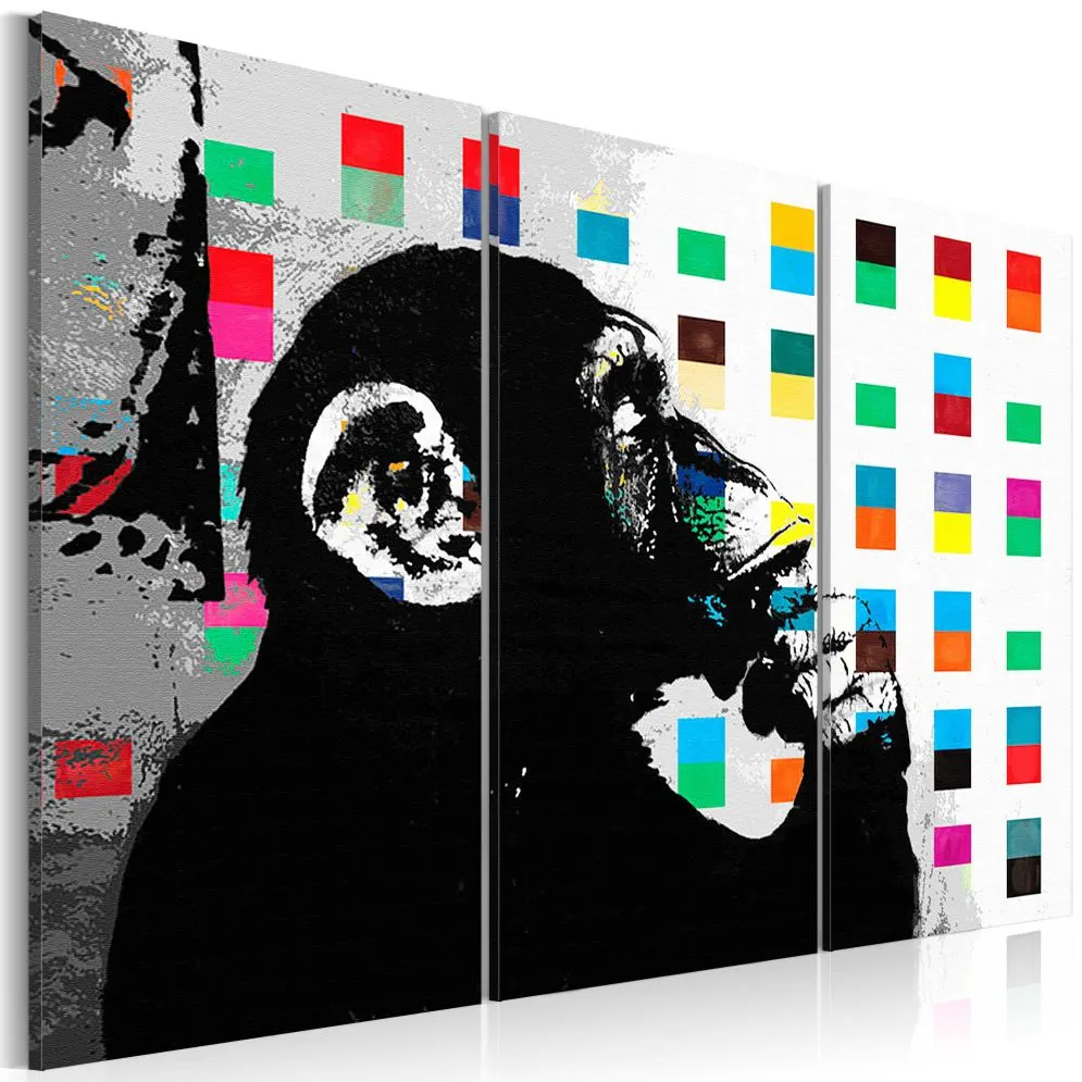 Obraz - The Thinker Monkey by Banksy-1