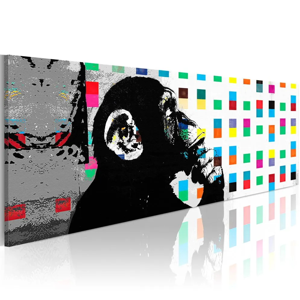 Obraz - Banksy The Thinker Monkey-1