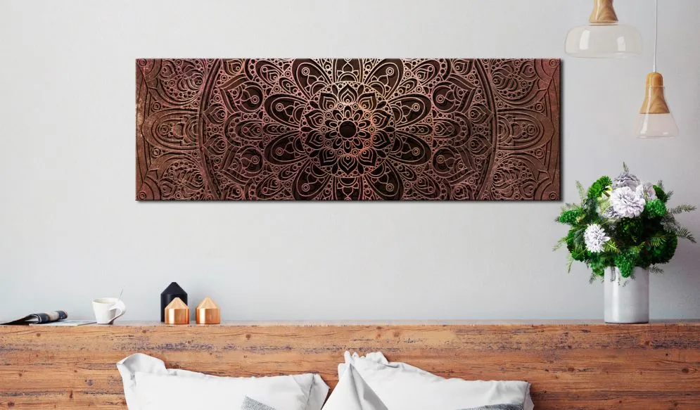 Obraz - Mandala Bursztynowa cisza-2