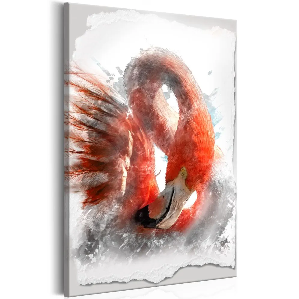 Obraz - Czerwony flaming-1