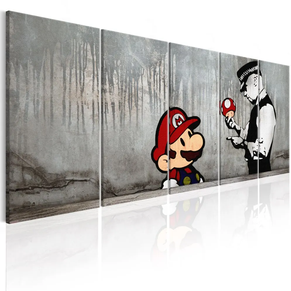 Obraz - Mario Bros na betonie-1