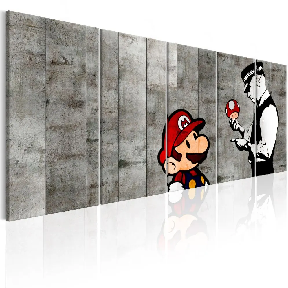 Obraz - Graffiti na betonie-1