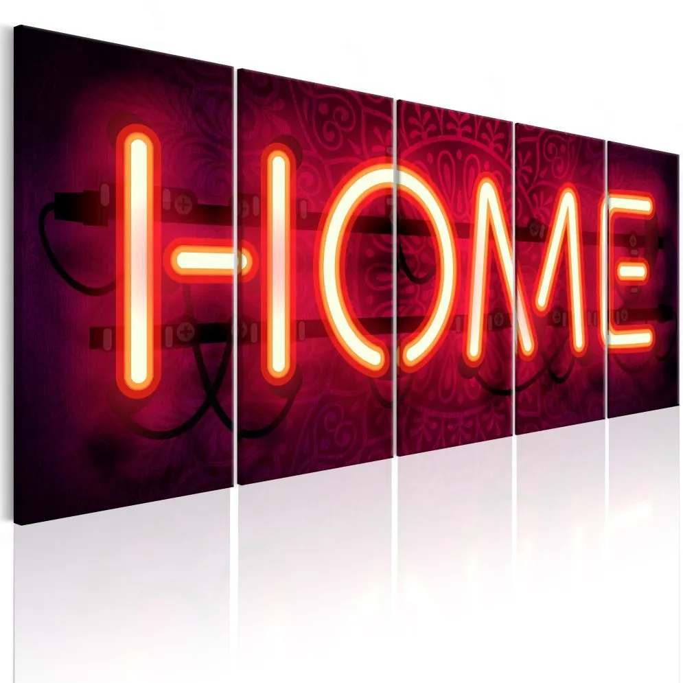 Obraz - Neonowe home-1