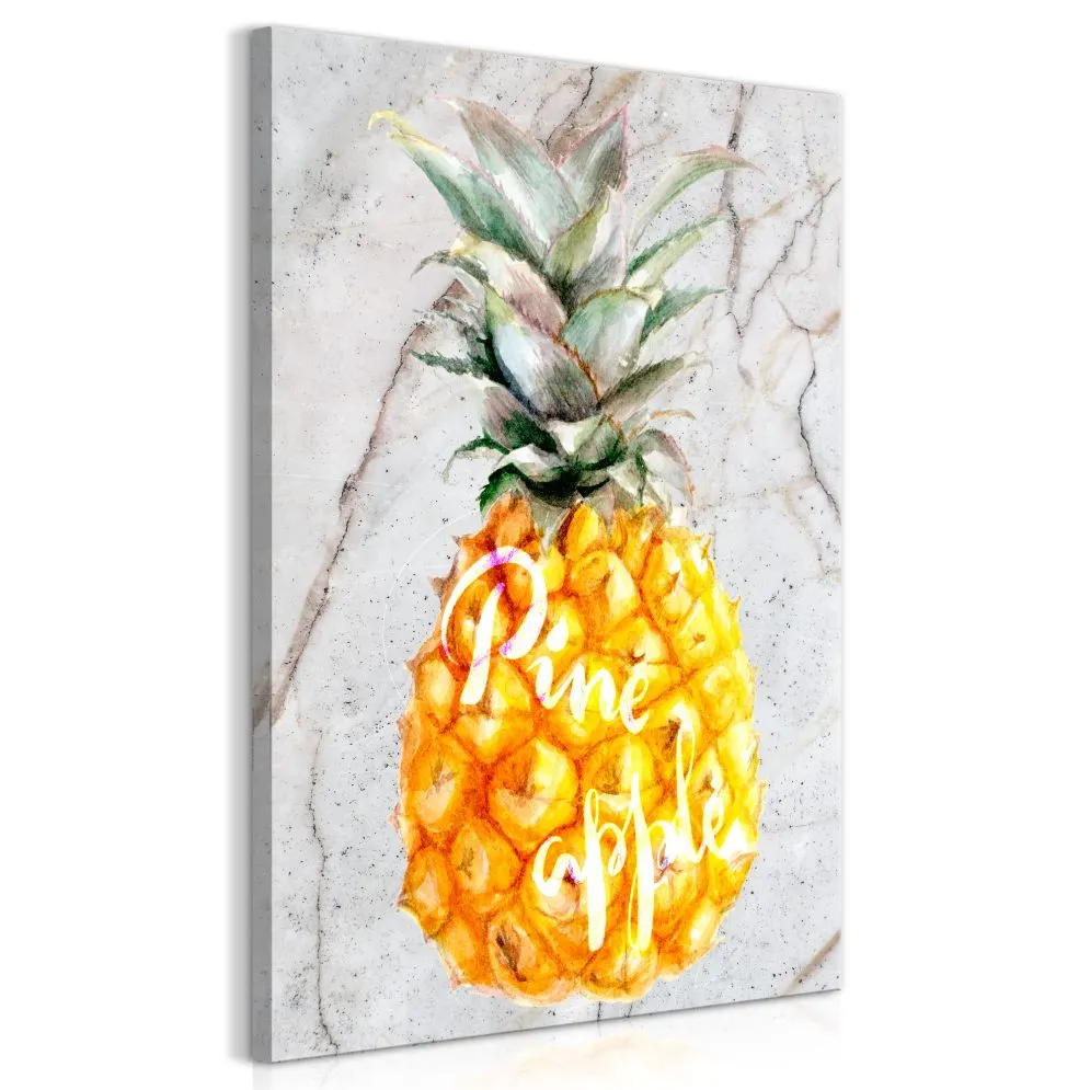 Obraz - Ananas i marmur (1-częściowy) pionowy-1