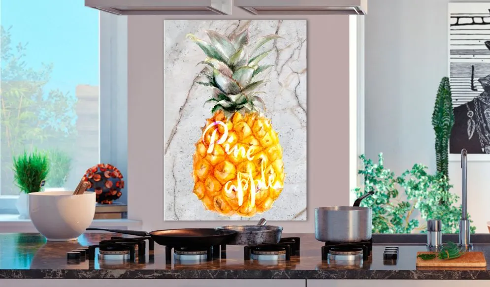 Obraz - Ananas i marmur (1-częściowy) pionowy-2
