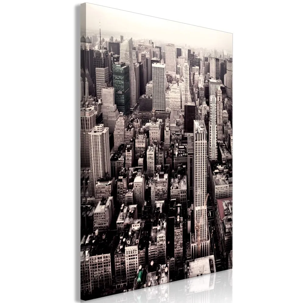 Obraz - Manhattan w sepii (1-częściowy) pionowy-1