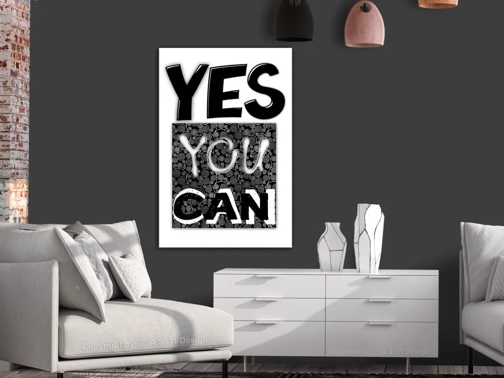 Obraz - Yes you can (1-częściowy) pionowy-2