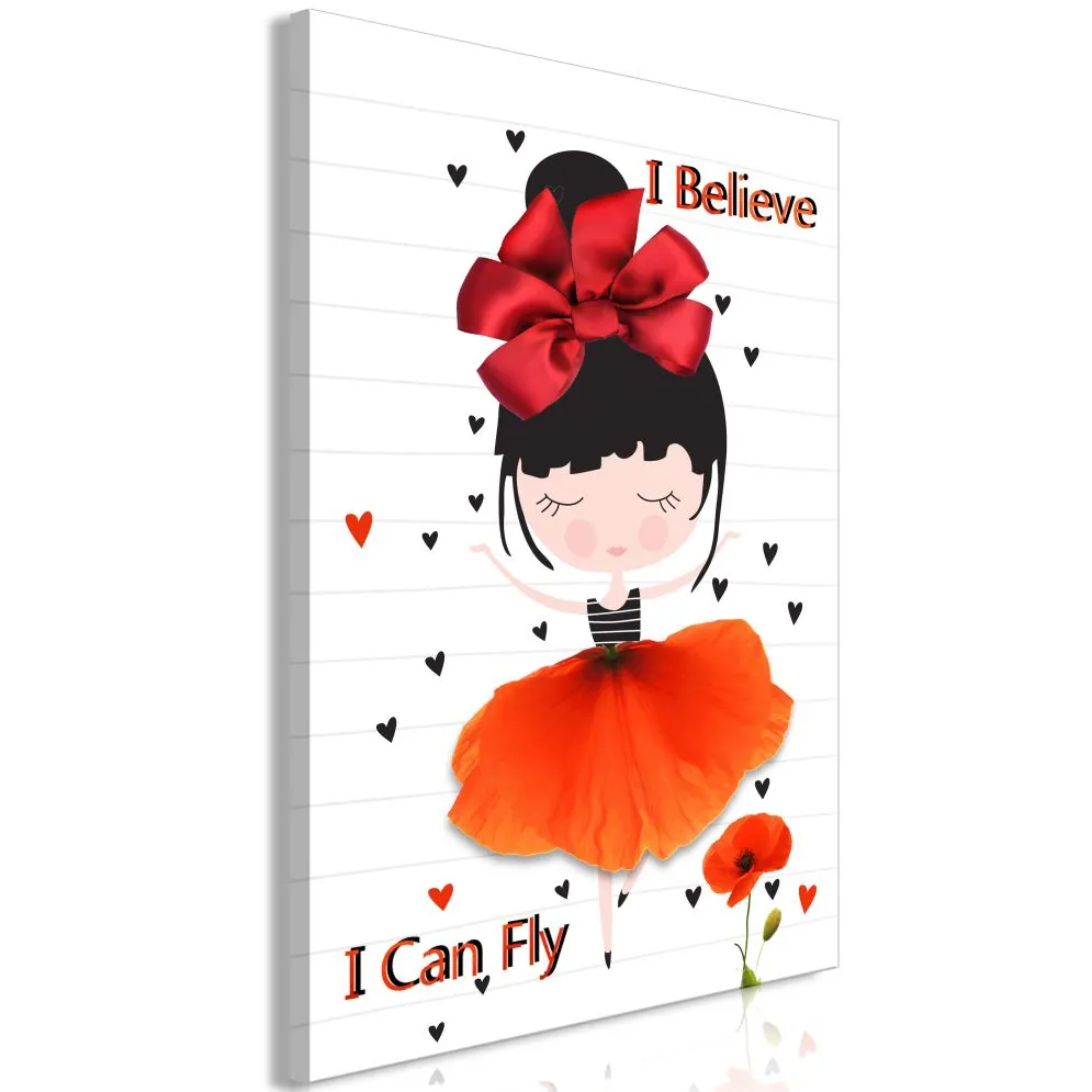 Obraz - I believe I can fly (1-częściowy) pionowy-1