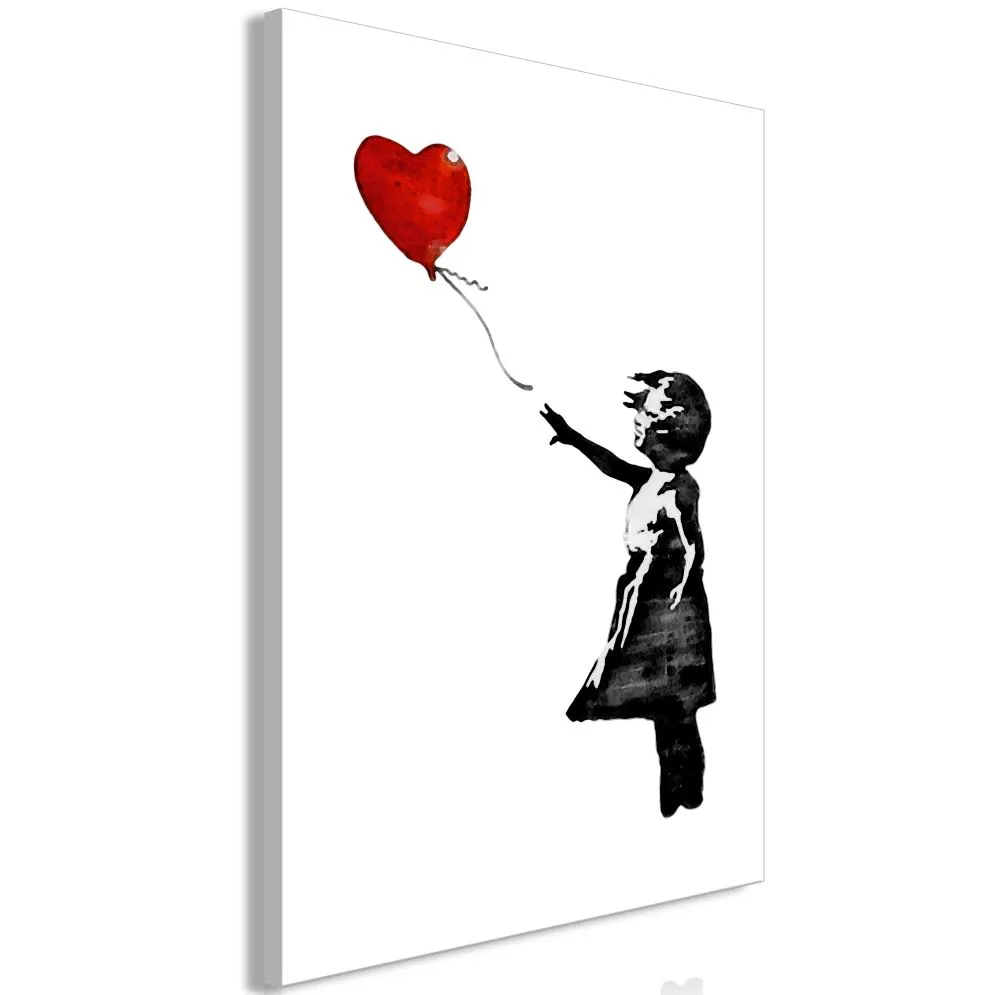 Obraz - Banksy  Dziewczynka z balonem (1-częściowy) pionowy-1