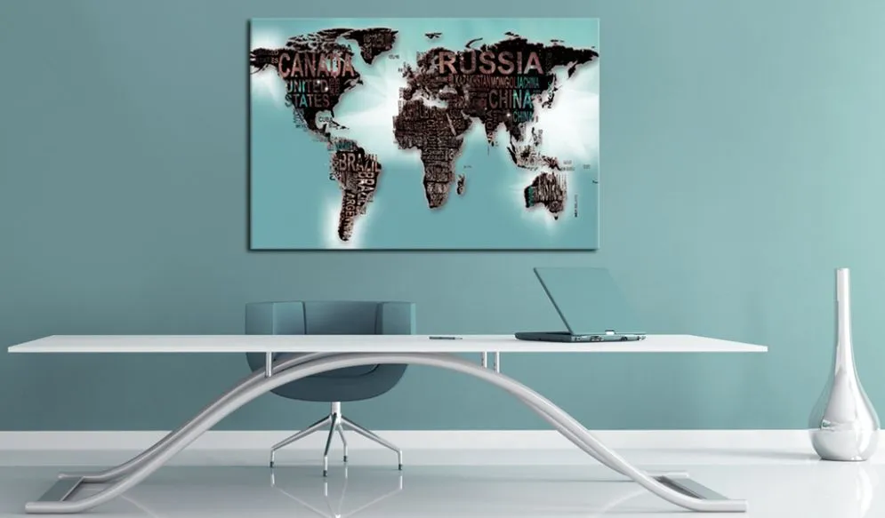 Obraz na korku - Subtelność świata [Mapa korkowa]-2