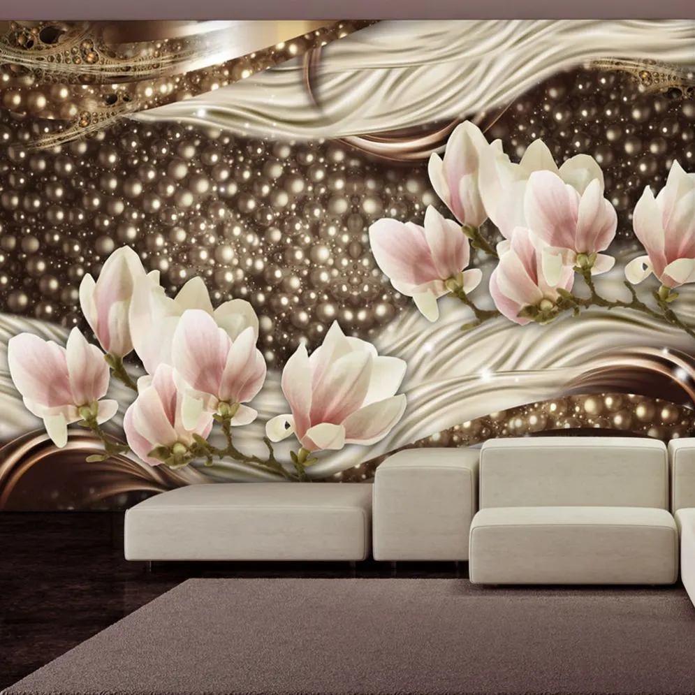 Fototapeta - Perły i magnolie-1