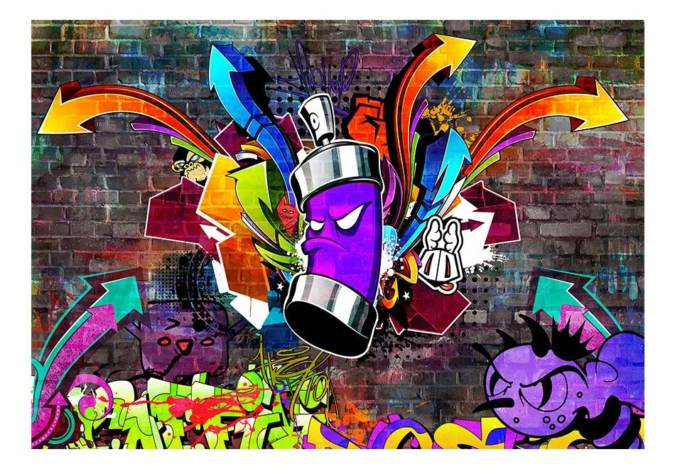 Fototapeta - Graffiti Kolorowy atak-2